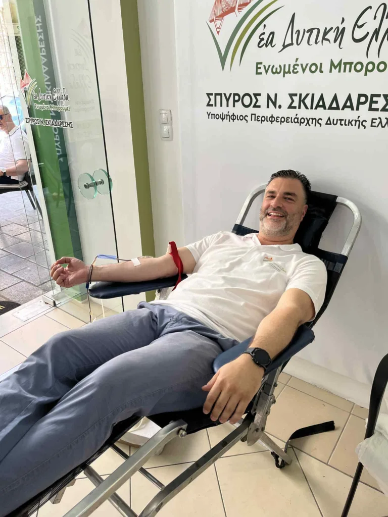 «Νέα Δυτική Ελλάδα»: Συγκινητική προσφορά στην εθελοντική αιμοδοσία «Νέα Δυτική Ελλάδα»: Συγκινητική προσφορά στην εθελοντική αιμοδοσία