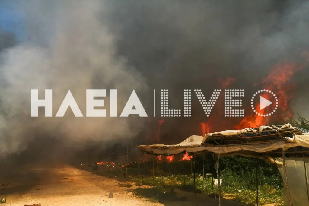 Φωτιά στον καταυλισμό εργατών στη Μανωλάδα – Εκρήξεις από φιάλες υγραερίου ΦΩΤΟ-ΒΙΝΤΕΟ Φωτιά στον καταυλισμό εργατών στη Μανωλάδα – Εκρήξεις από φιάλες υγραερίου ΦΩΤΟ-ΒΙΝΤΕΟ