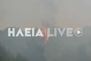 Αμαλιάδα: Εξαπλώνεται η φωτιά σε Γεράκι και Αστεραίικα, δίνουν μάχη 7 εναέρια μέσα