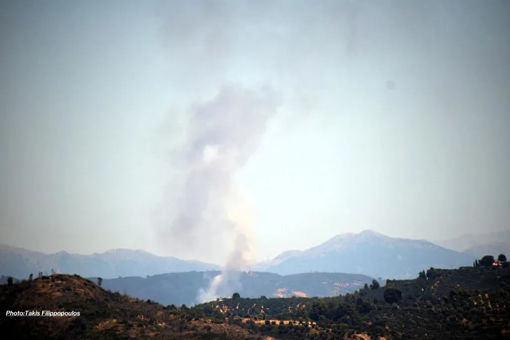 Φωτιά στα Κάμενα Αρχαίας Ολυμπίας: Τέθηκε υπό έλεγχο – Ανησυχία λόγω αναζωπυρώσεων ΦΩΤΟ