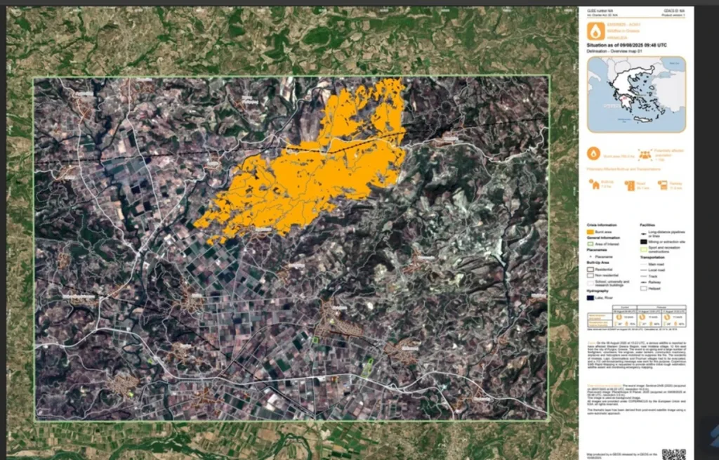 Copernicus: Δείτε πόσα στρέμματα αγροτικών και δασικών εκτάσεων κατέκαψε η πυρκαγιά στο Χελιδόνι Copernicus: Δείτε πόσα στρέμματα αγροτικών και δασικών εκτάσεων κατέκαψε η πυρκαγιά στο Χελιδόνι