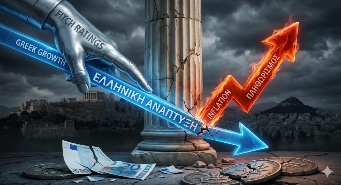 Η Fitch επιβραδύνει την ανάπτυξη και τροφοδοτεί τον πληθωρισμό στην Ελλάδα